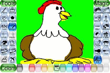 Tux Paint es un software libre para que los chicos puedan dibujar sin problemas