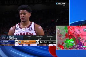 La furiosa reacción de un meteorólogo por las quejas de la audiencia ante la interrupción de un partido de básquet