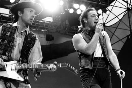 The Edge y Bono, en los 80