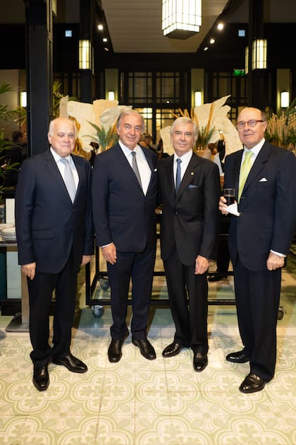 Ubaldo Aguirre, Robert Zaldivar, Charlie Blaquier y Juan Nelson.