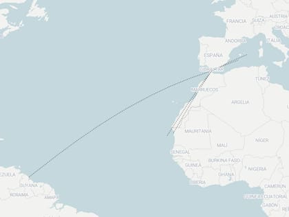 Ubicaciones finales de todos los ejemplares