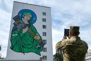 “San Javelin”, el lanzamisiles que se volvió un ícono religioso para las fuerzas ucranianas