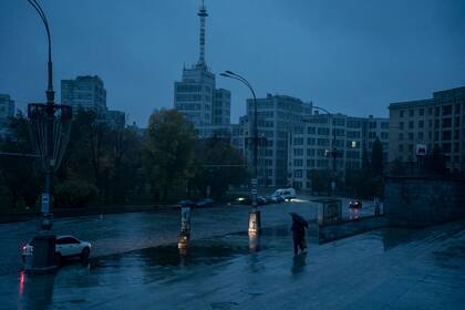 Una de las ciudades rusas sin energía electrica por la noche
