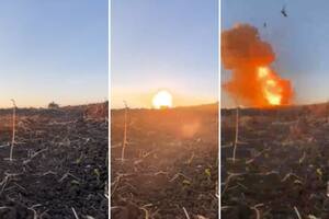 Ucrania mostró el impresionante ataque a distancia que hizo volar un tanque ruso por los aires
