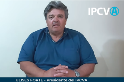 Ulises Forte, presidente del Ipcva durante la charla
