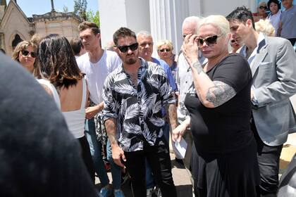 Carmen Barbieri y su hijo, Federico Bal, quien la contuvo en todo momento