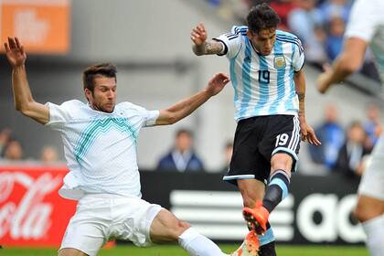 Último partido de Argentina contra Eslovenia antes de viajar al mundial