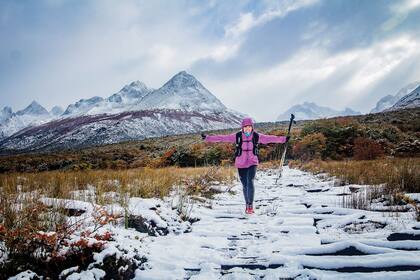 Último tramo. La alegría por la llegada y el encuentro con compañeros.