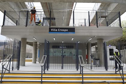 Estación de tren Villa Crespo del tren San Martín