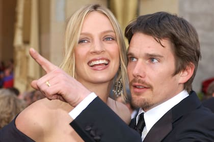 Un amor con altibajos: Uma Thurman y Ethan Hawke, en 2002