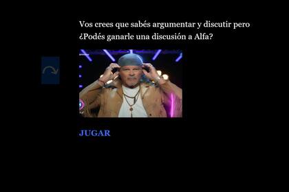 Un inventó un juego en el que se simula una discusión con Alfa en Gran Hermano