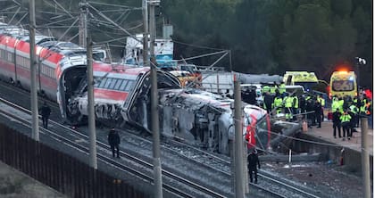 Un accidente de tren en España.