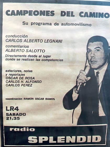 Un afiche de "Campeones del Camino", como se llamaba en sus comienzos el programa