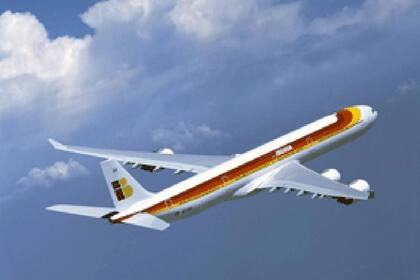 Un Airbus 340 en pleno vuelo