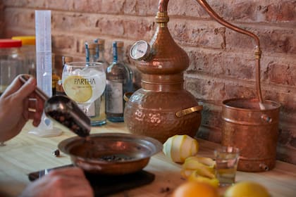 Un alambique de 3 litros cuesta entre 80.000 y 180.000 pesos, mientras que los insumos para elaborar una partida de gin otros 1000 pesos