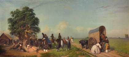 Un alto en el campo de 1861.