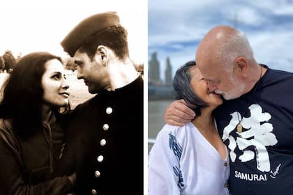 Un amor de toda la vida: María Eloísa y Jorge Manuel Vizoso Posse cuando eran novios, en 1972 y en la última Semana Santa