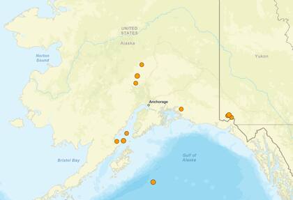 Un área de EE.UU. de gran actividad telurica en las últimas 24 horas