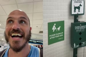 El delirio de un argentino al entrar al baño de un aeropuerto de Miami: “No puede ser”