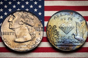 La moneda de 25 centavos de Arkansas de 2003 que puede valer más de US$5600