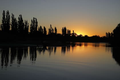 Un atardecer en Pedro Luro