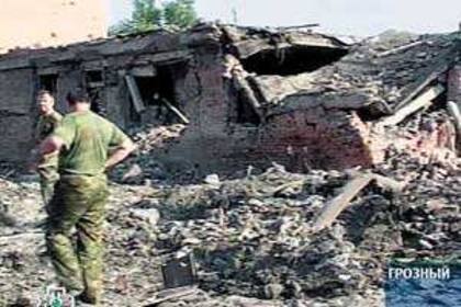 Los restos del estallido de un camión cargado con explosivos en Grozny, Chechenia (Archivo)