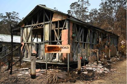 Un atractivo turístico de Mogo destruido por las llamas