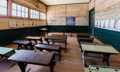 Un aula en la escuela de Humberstone.