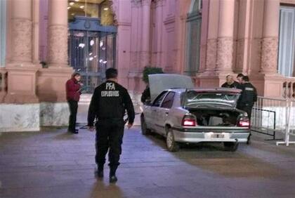 Un auto chocó la Casa Rosada hace un mes