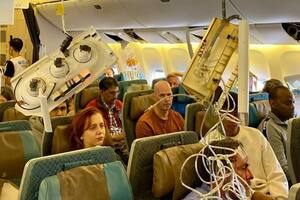 Un avión de Singapore Airlines tras sufrir un episodio con fuertes turbulencias