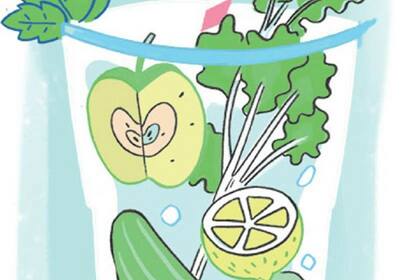 Un batido con todo verde es un detox ideal