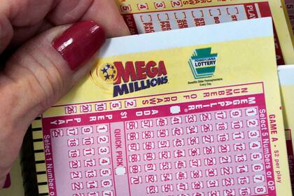 Un boleto de la lotería estadounidense Mega Millions