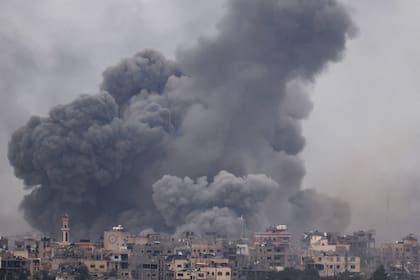 Un bombardeo en Gaza