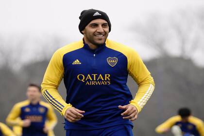 Un brote de coronavirus (19 positivos) obligó a Boca a suspender los entrenamientos en la burbuja sanitaria de Ezeiza. En la foto, Ramón "Wanchope" Ábila.