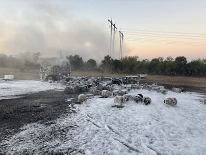 Un camión con tanques de propano explotó en la autopista de Florida