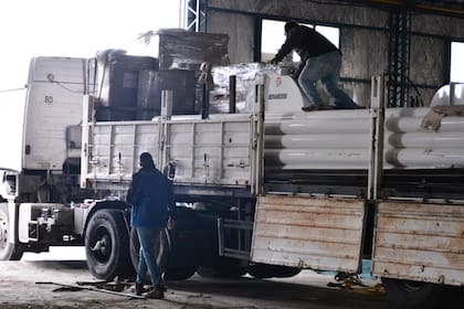 Un camión en la planta de alimento balanceado de Santa Cruz Puede SAU