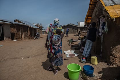 Un campamento de desplazados en Bunia, Congo