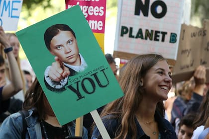 Los jóvenes ocuparon las calles de Nueva York para exigir acciones concretas y salvar a nuestro planeta