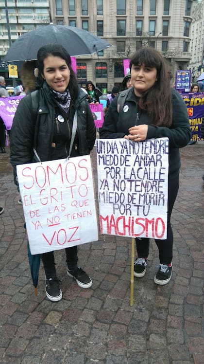 Un cartel de la marcha