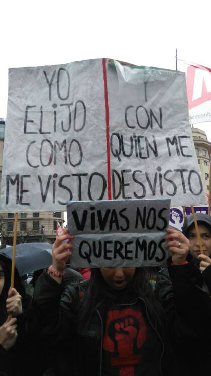 Un cartel de la marcha