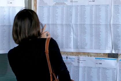 Un centro de votación en las elecciones de 2019