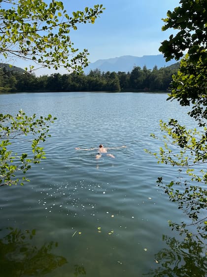 Un chapuzón en Monticolo.