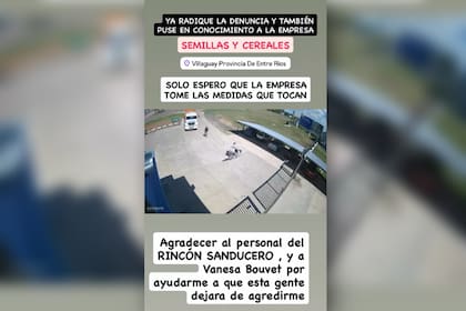 Soto compartió la grabación de la ataque en una historia de Instagram