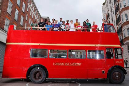 Un clásico "double decker bus" de Londres, en el que los protagonistas del seven pasaron por la capital británica.