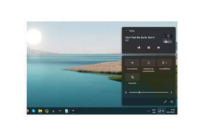 Un clic sobre el parlante abre un cuadro innecesariamente complicado