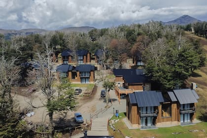 Un complejo de casas hechas con sistema de construcción en seco