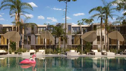 Un complejo que sumará 109 unidades de tres pisos, todas con jardín y parrilla