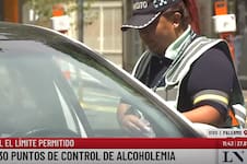 Manejaba con 2.20 de alcohol en sangre y tuvo que dejar su auto en el control de tránsito en vivo