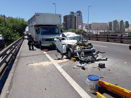 Un conductor herido fue diagnosticado con politraumatismo