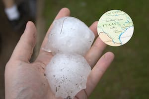 Se emitió una alerta por granizo “enorme” en Texas: qué se espera para hoy y el fin de semana
